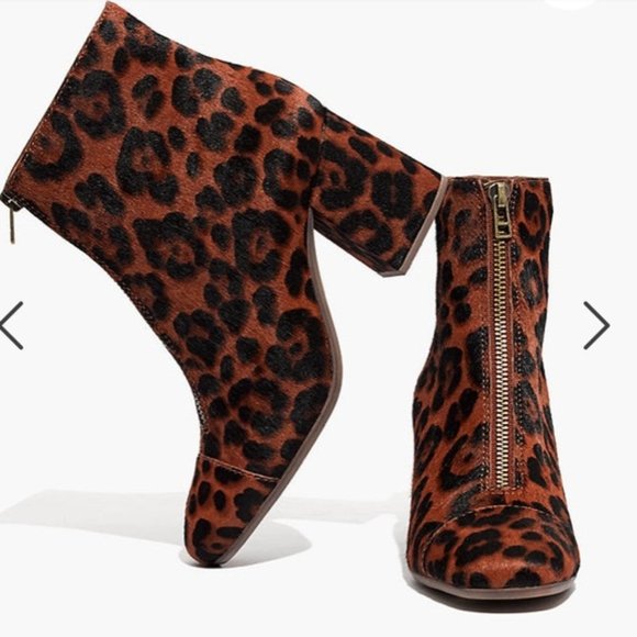 Madewell The Amalia Leopard Print Ankle Booties - Picture 3 of 10